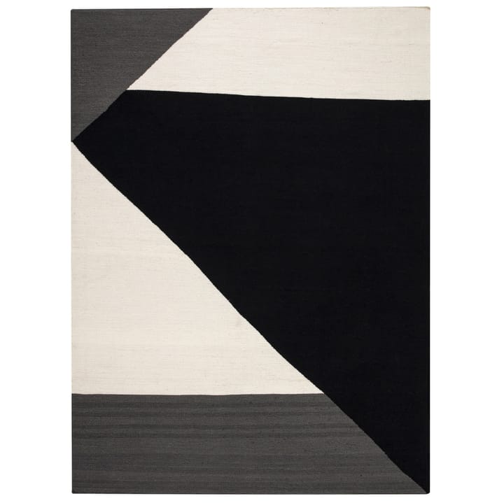 Stripes blocks -kelim-matto, musta, 200x300 cm NJRD