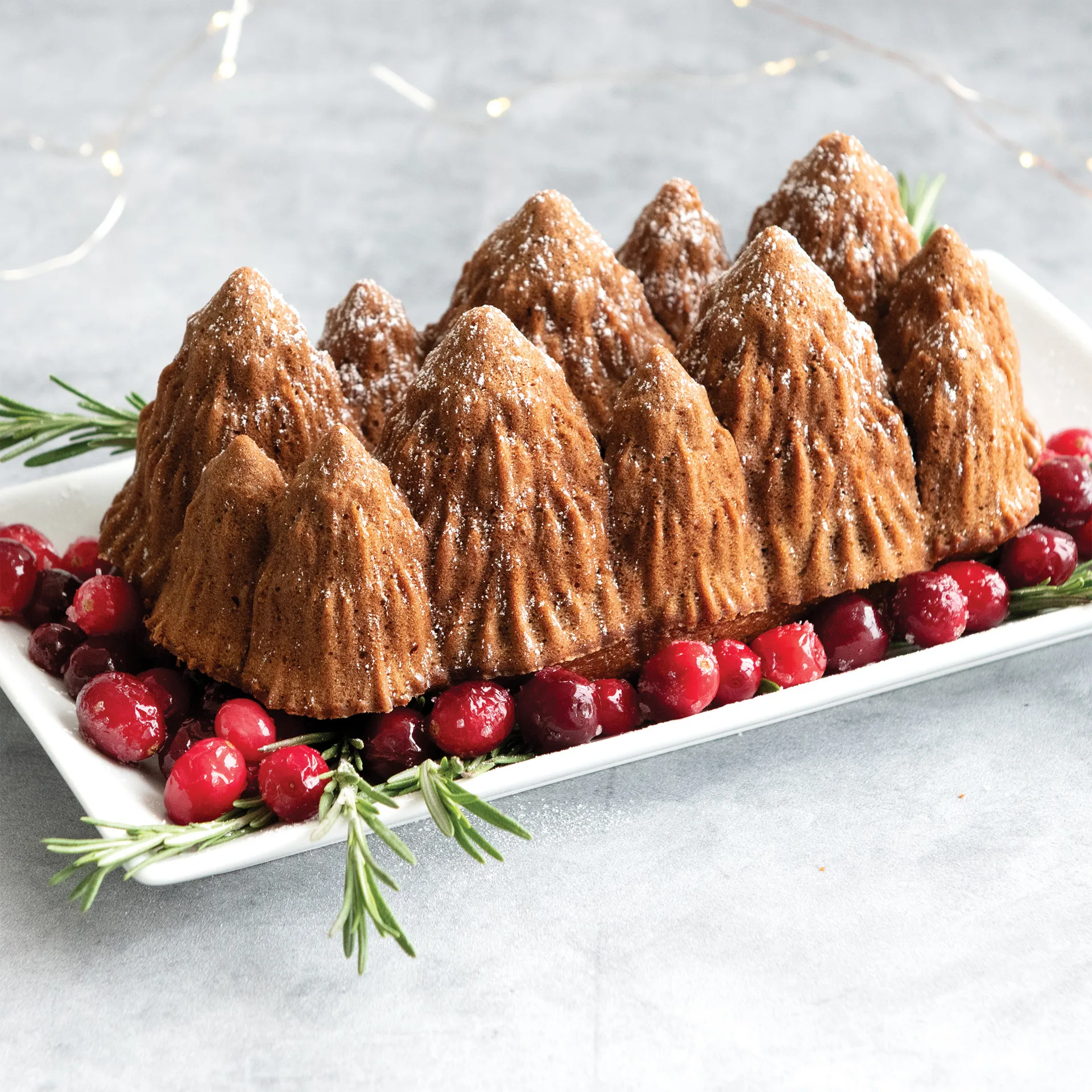 Nordic Ware Alpine forest -leivontavuoka, Hopea Nordic Ware