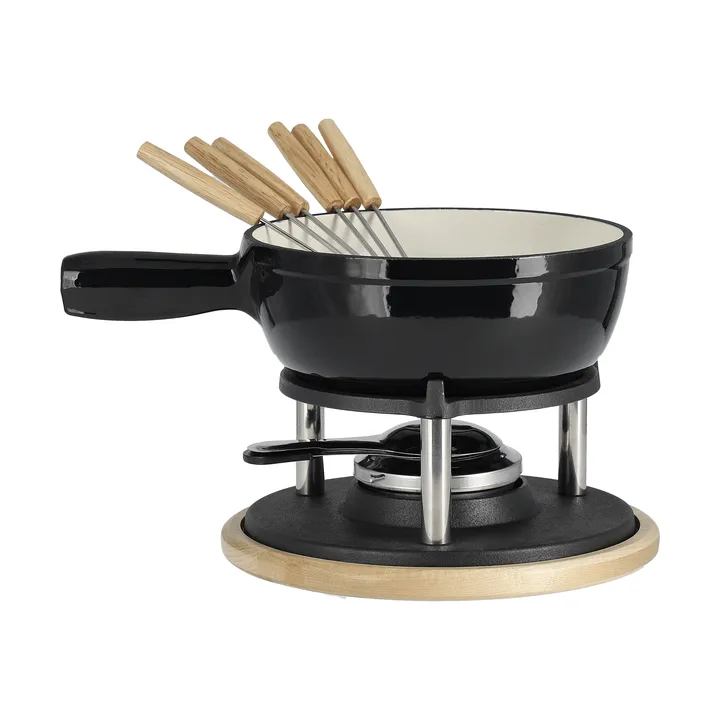 Emaloitu fonduekattila - Musta, 1,8 l - Nordwik