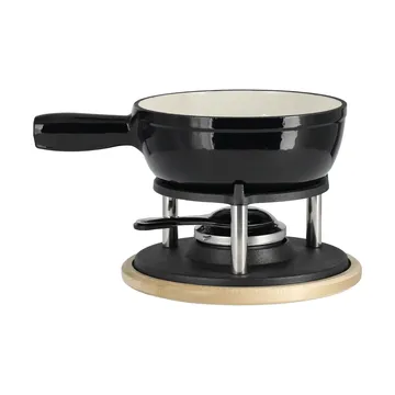Emaloitu fonduekattila - Musta, 1,8 l - Nordwik