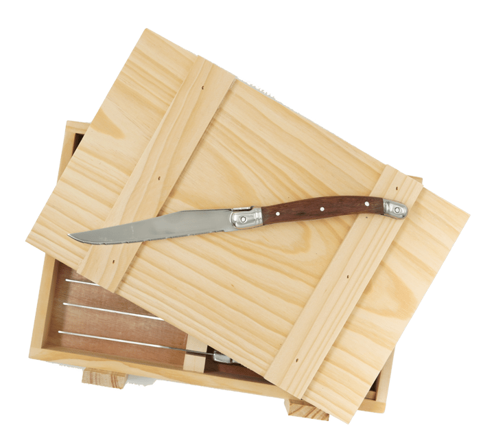 Nordwik grilliveitsi 8-pakkaus - Ruostumaton teräs-puu - Nordwik