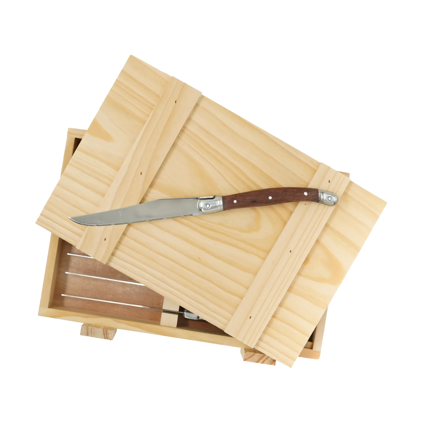 Nordwik grilliveitsi 8-pakkaus, Ruostumaton teräs-puu Nordwik