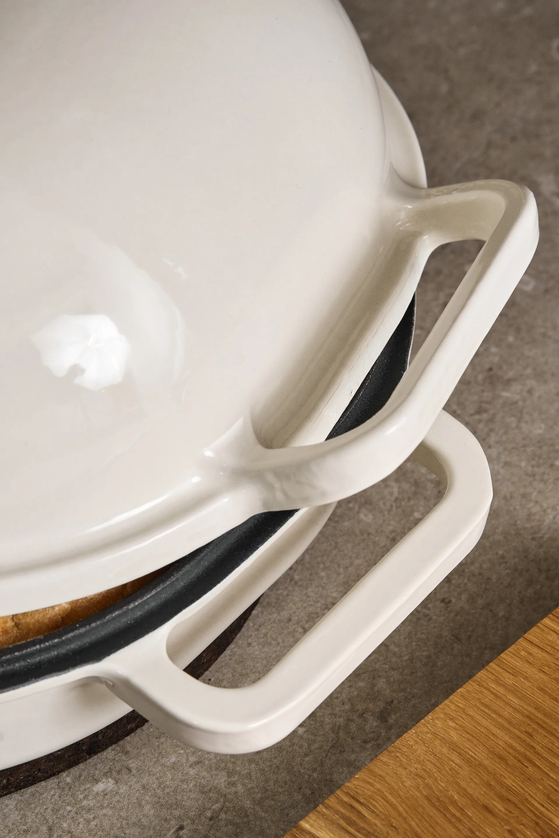 Nordwik Levain leipävuoka emaloitu 39x26 cm, Kreemi Nordwik