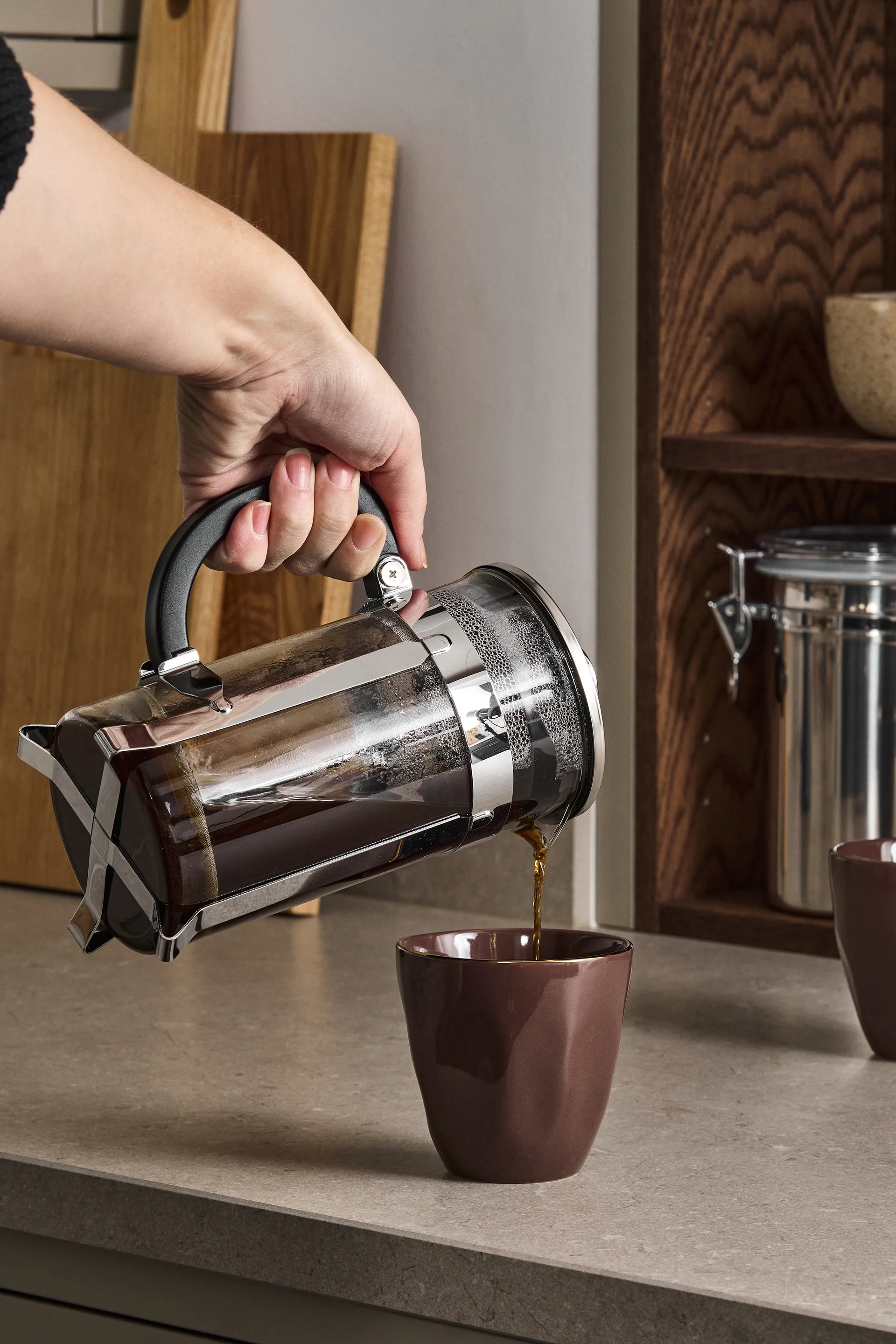 Nordwik pressopannu 8 kupillista, Hopea Nordwik