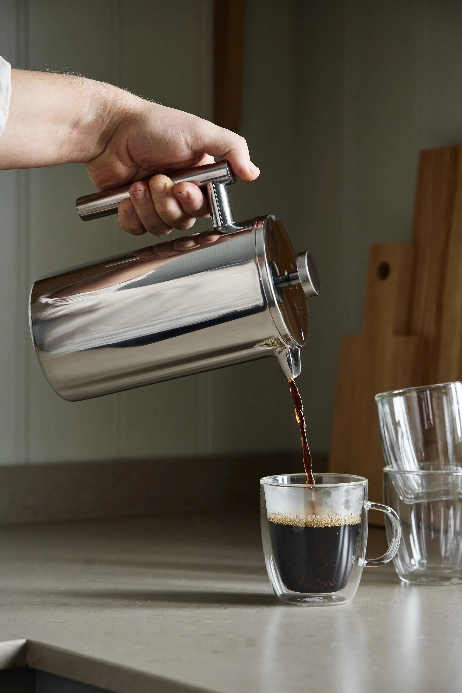 Nordwik pressopannu kaksiseinäinen 1 l, 8 kuppia Nordwik