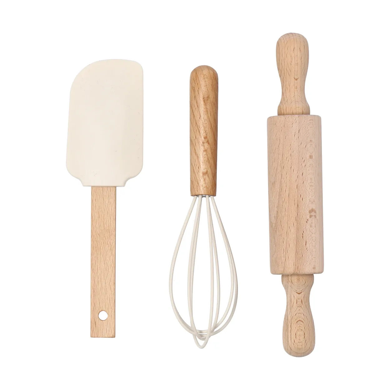 Nordwik Nordwik silikoniset leivontavälineet lapsille, 3 osaa Creme