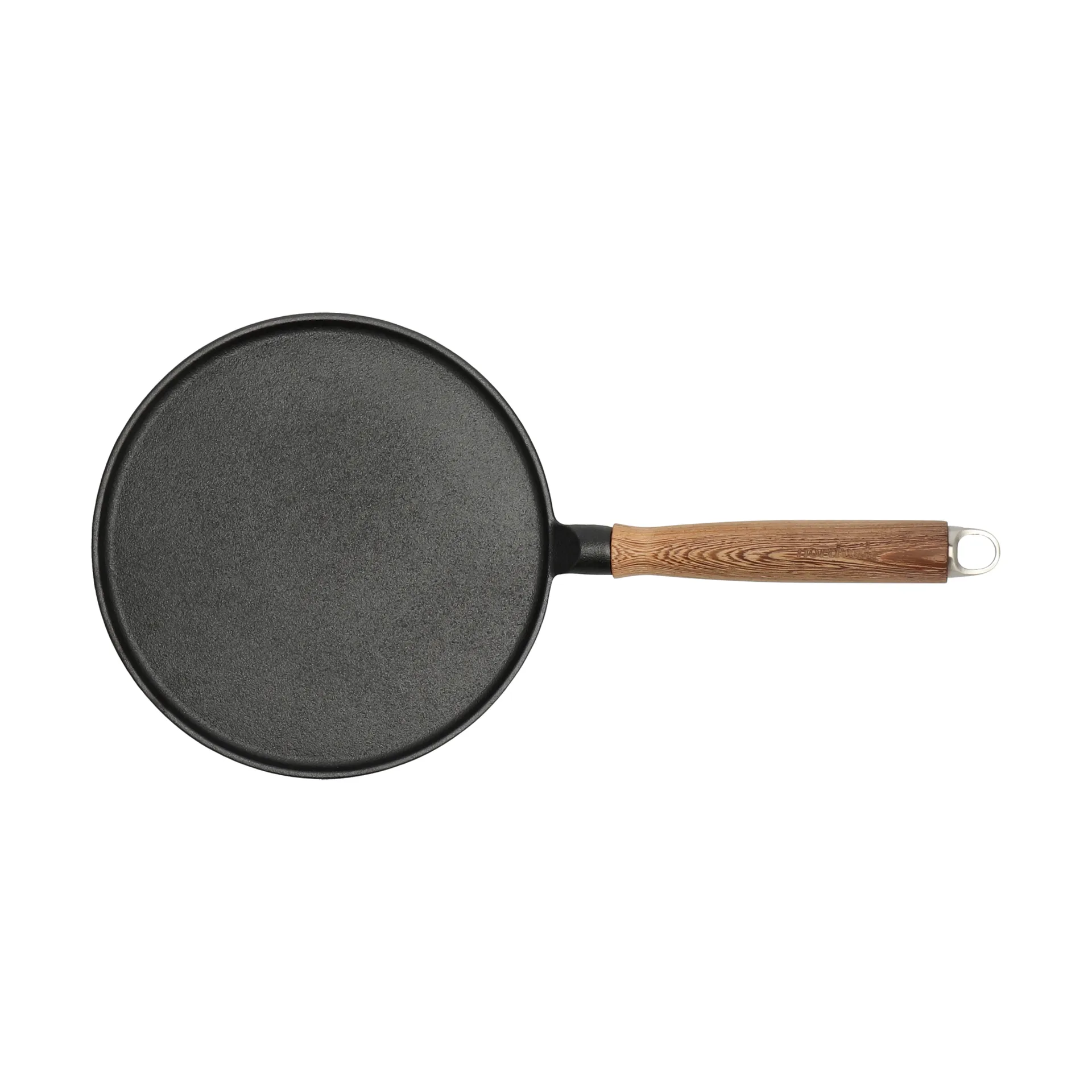Nordwik valurautainen pannukakkutiski puukahvalla, 23 cm Nordwik