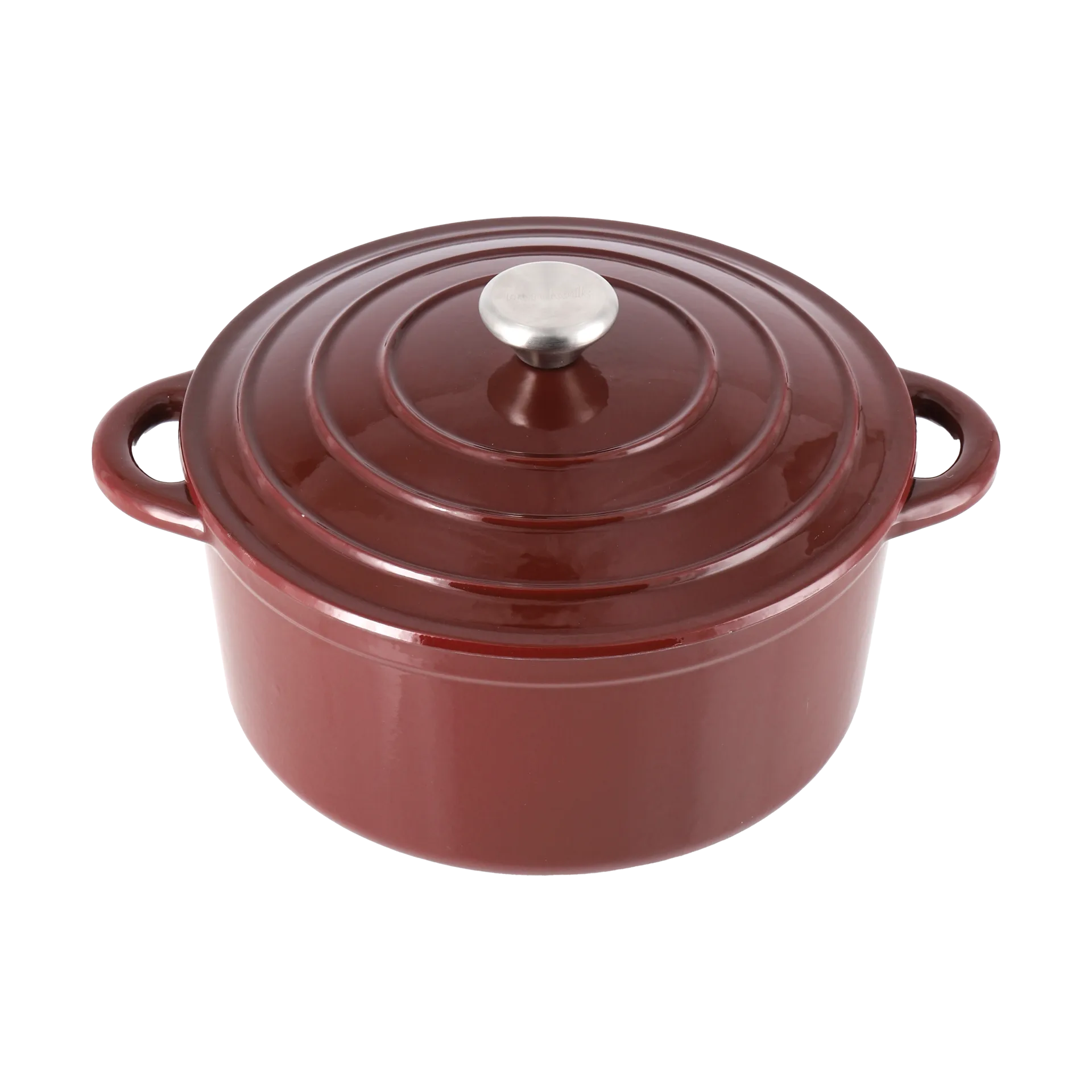 Nordwik valurautapata pyöreä 5 l, Burgundi Nordwik