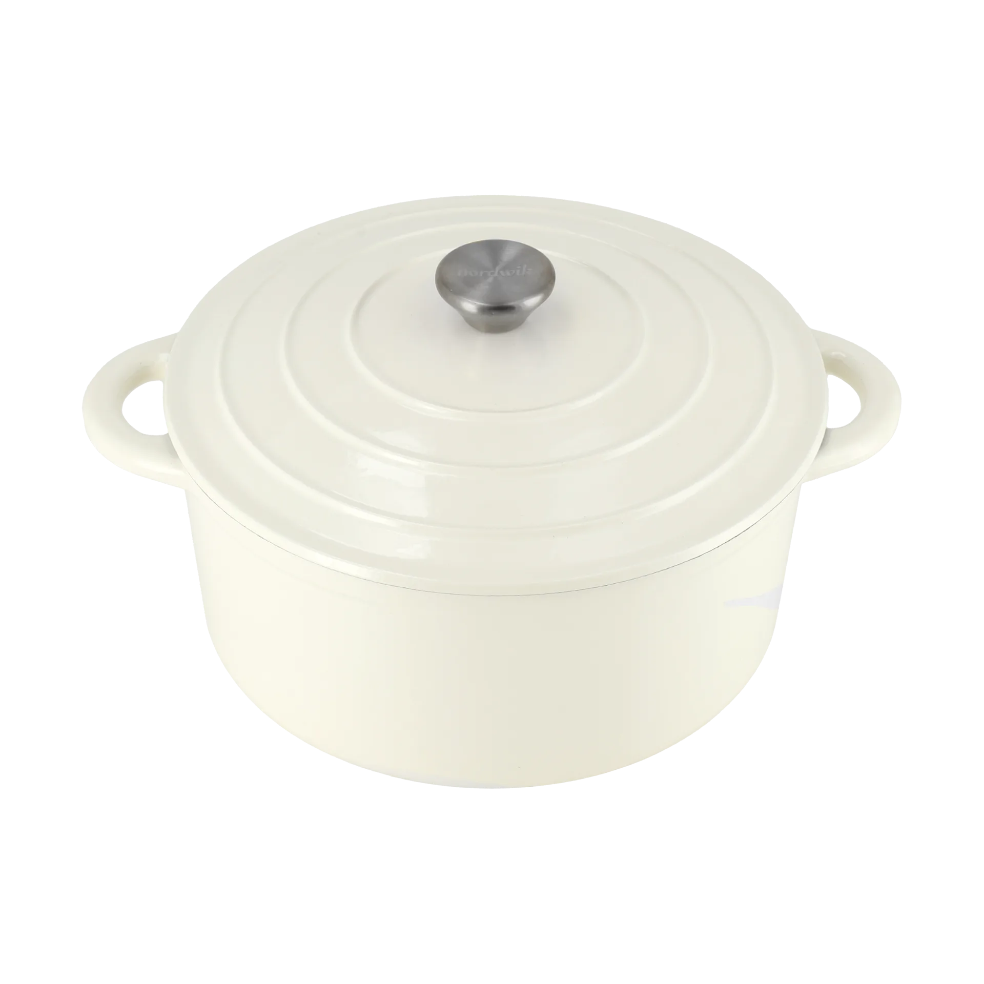 Nordwik valurautapata pyöreä 5 l, Creme Nordwik