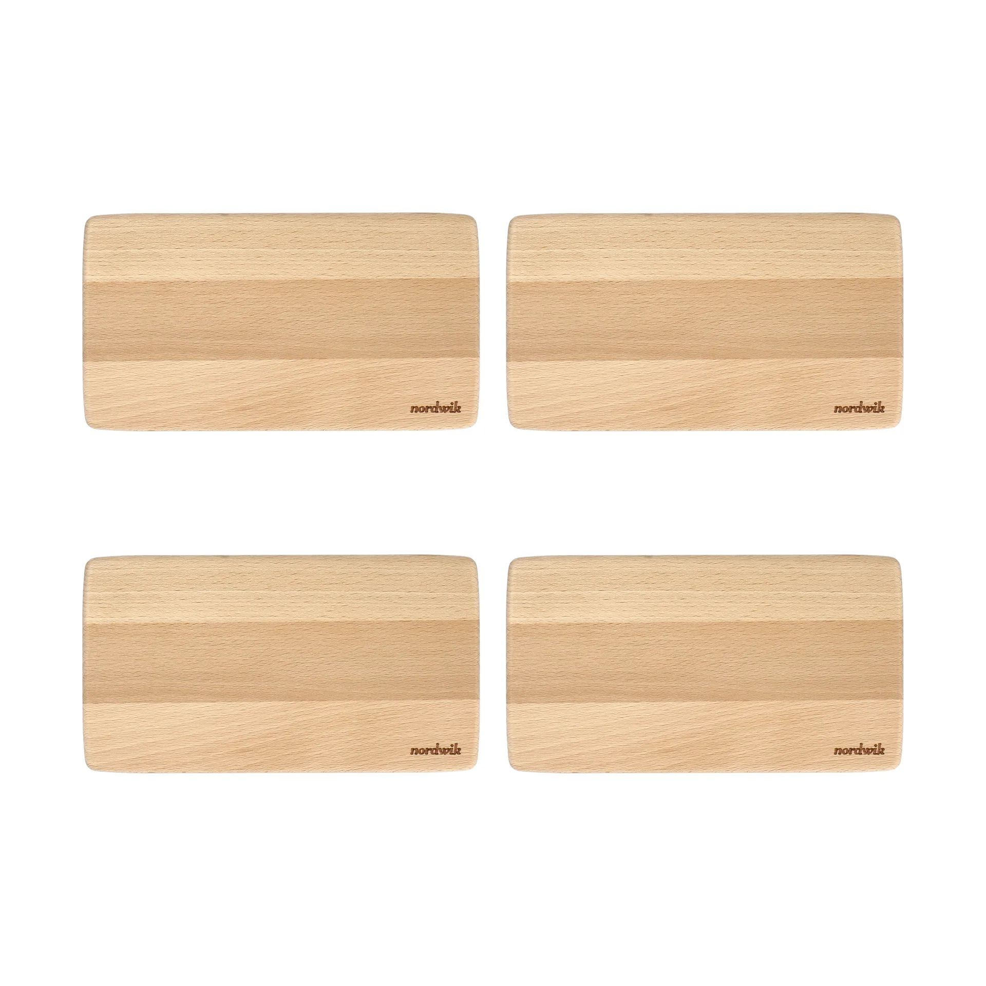 Nordwik voileipätarjotin pyökki 4-pack, 20x11x0,8cm Nordwik