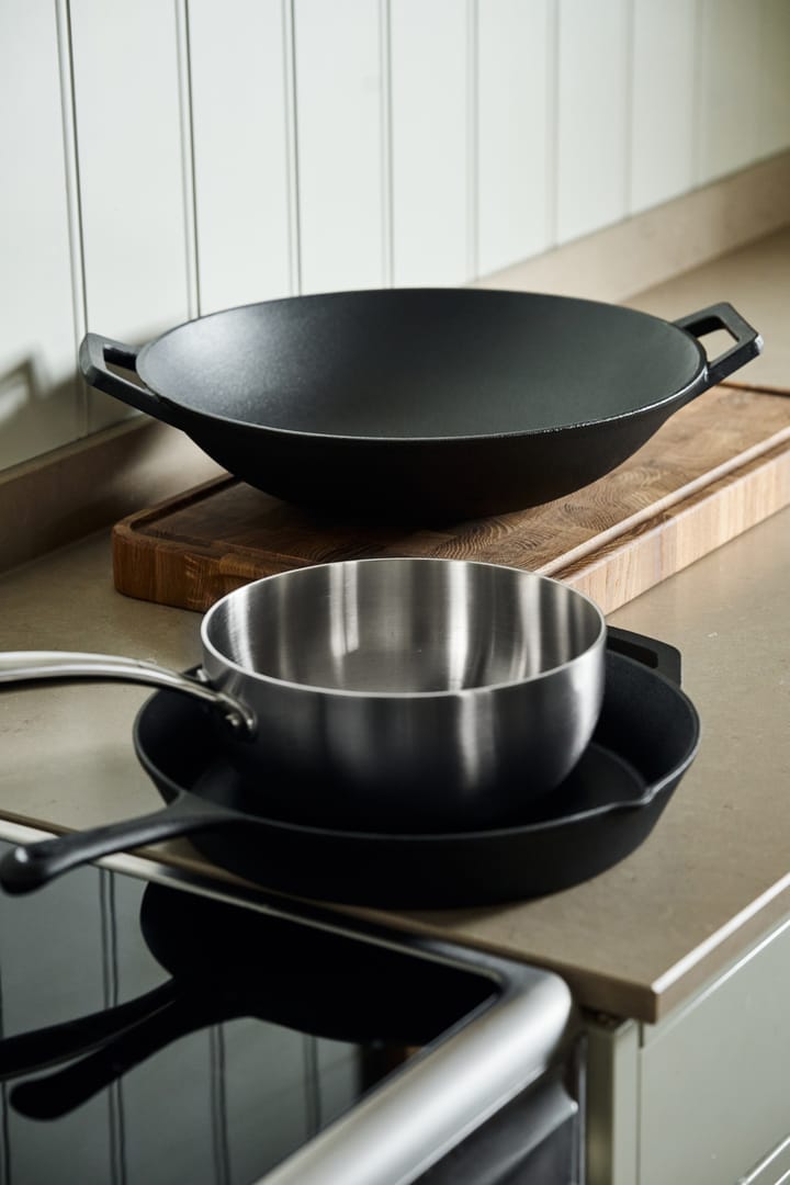 Nordwik wok-pannu Ø36 cm, Valurauta-musta Nordwik