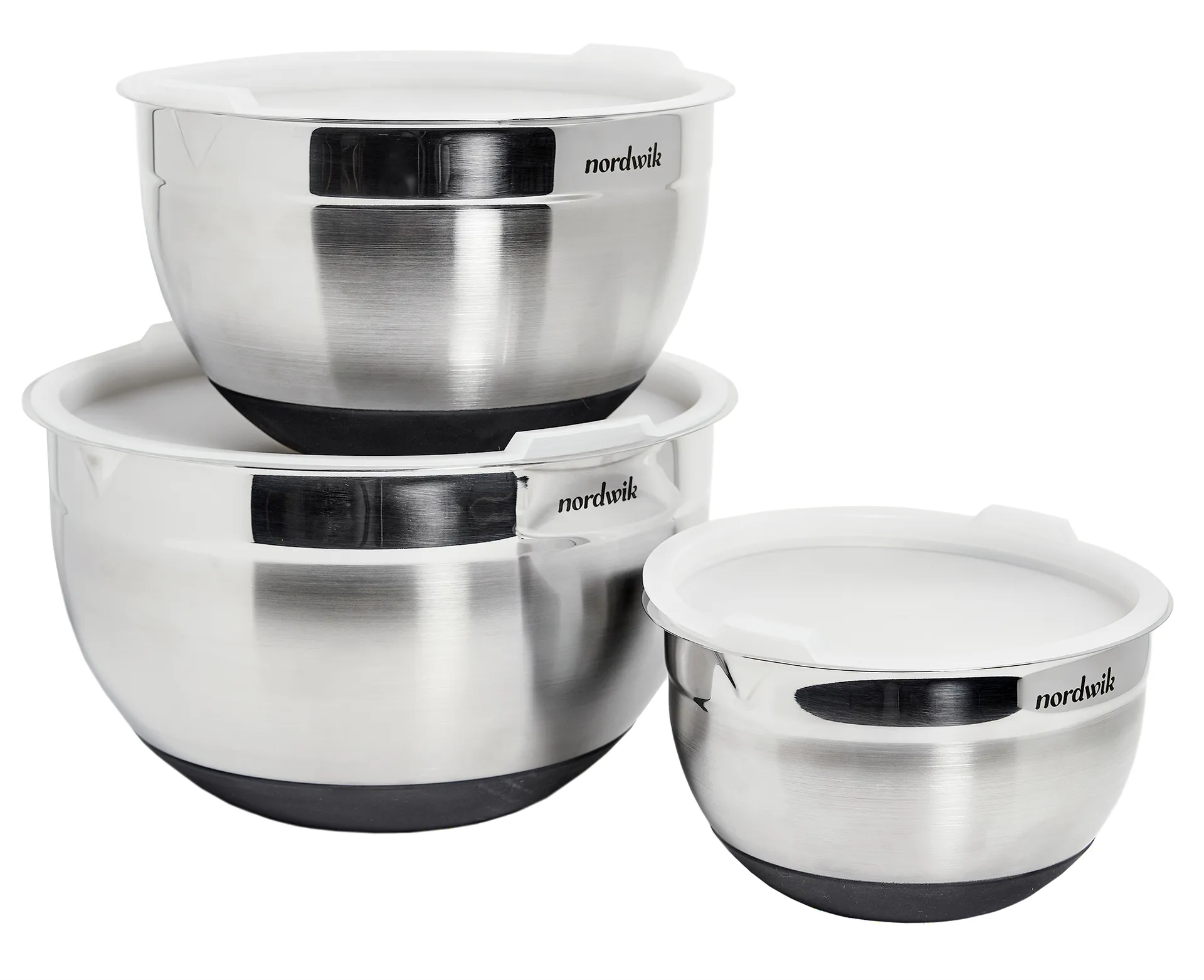 Premium kulhot kannella 3 osaa, Ruostumaton teräs Nordwik
