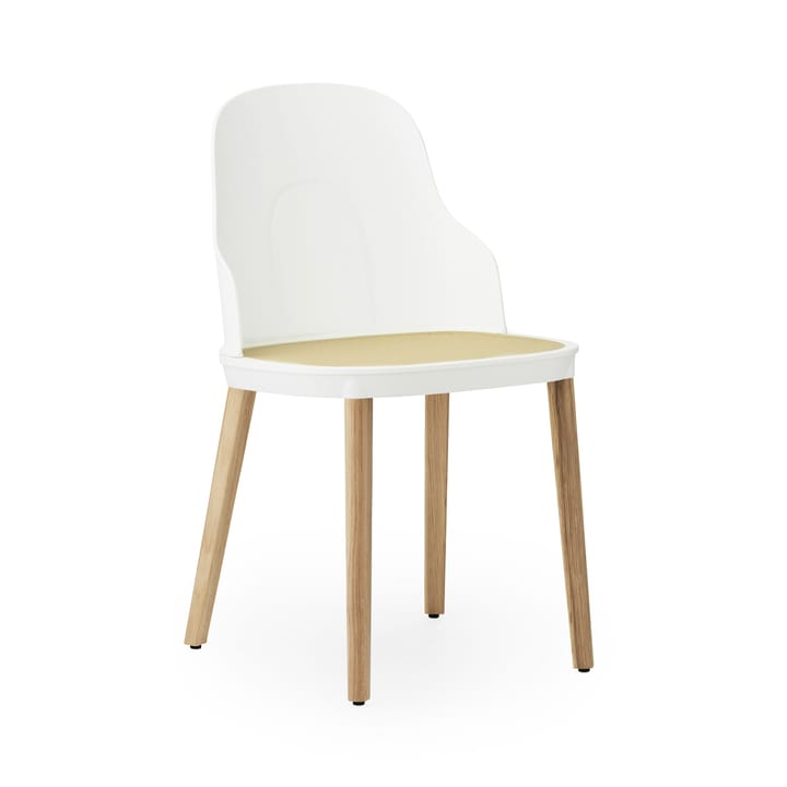 Allez molded wicker tuoli - Valkoinen-tammi - Normann Copenhagen