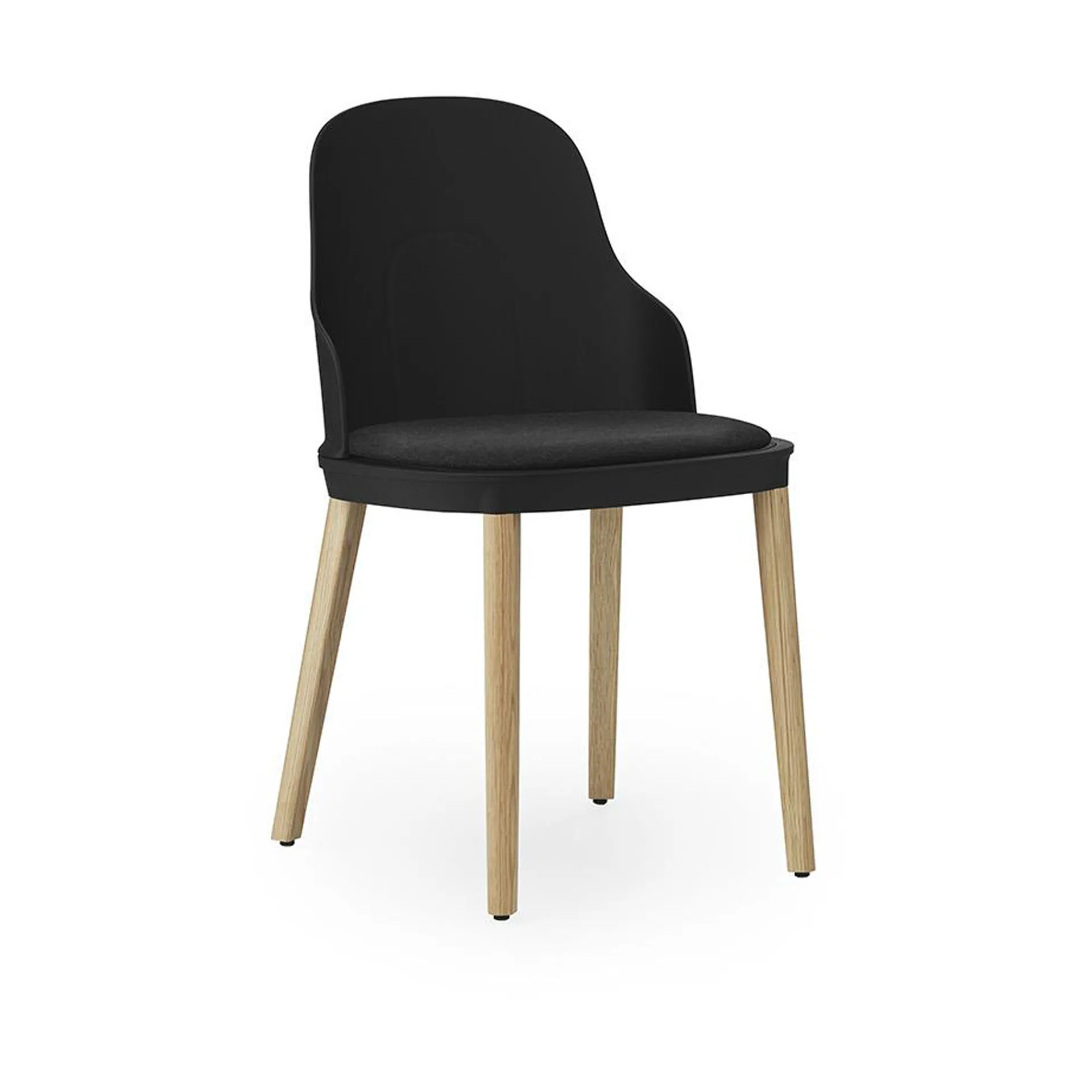 Allez tuoli tyynyllä ja tammijaloilla, Musta Normann Copenhagen