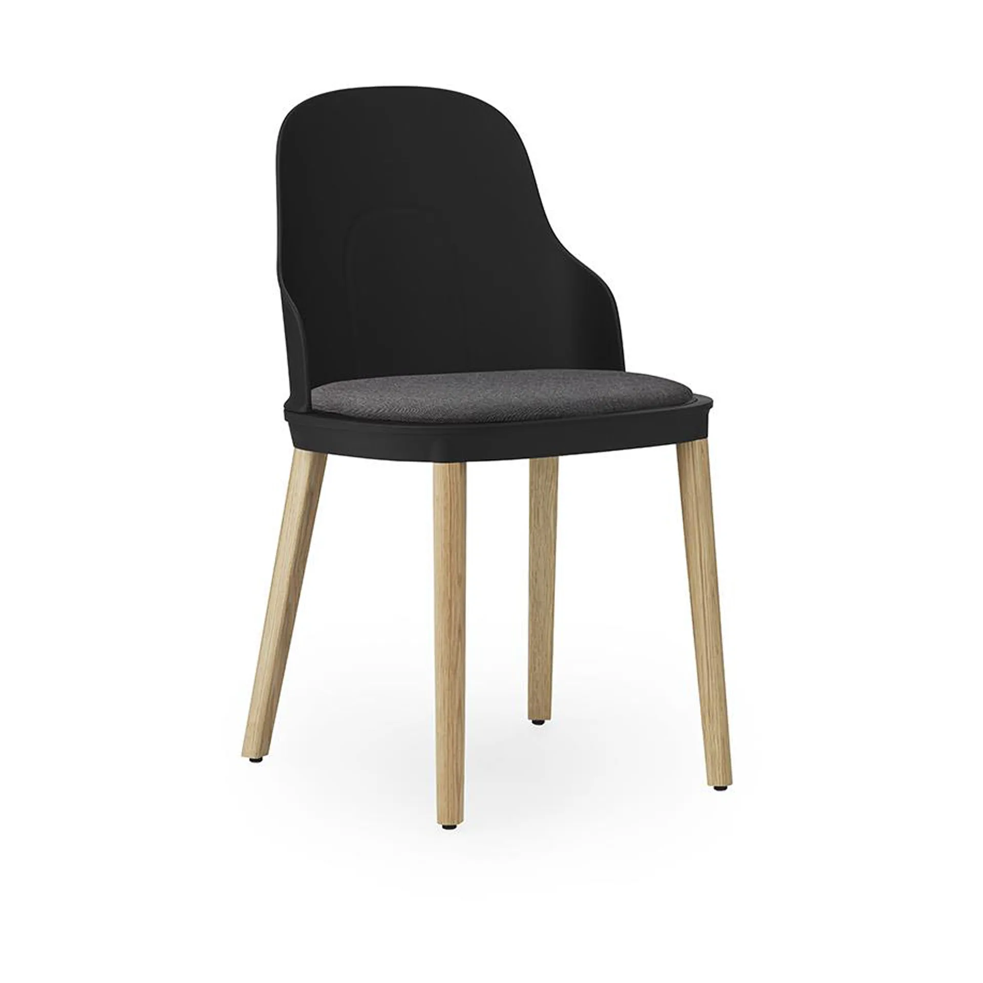 Allez tuoli tyynyllä ja tammijaloilla, Musta Normann Copenhagen