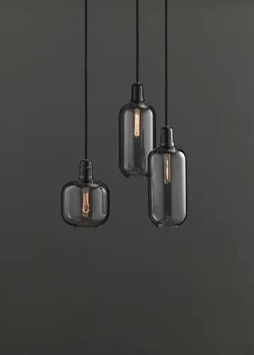Amp valaisin iso - harmaa-musta - Normann Copenhagen