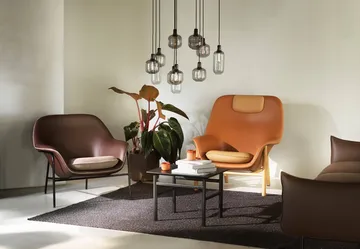 Amp valaisin pieni - harmaa-musta - Normann Copenhagen