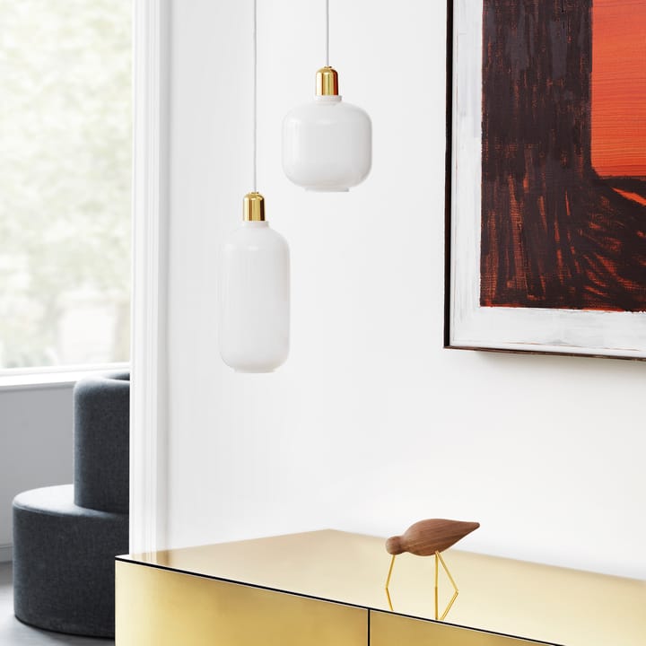 Amp valaisin pieni, Valkoinen-messinki Normann Copenhagen
