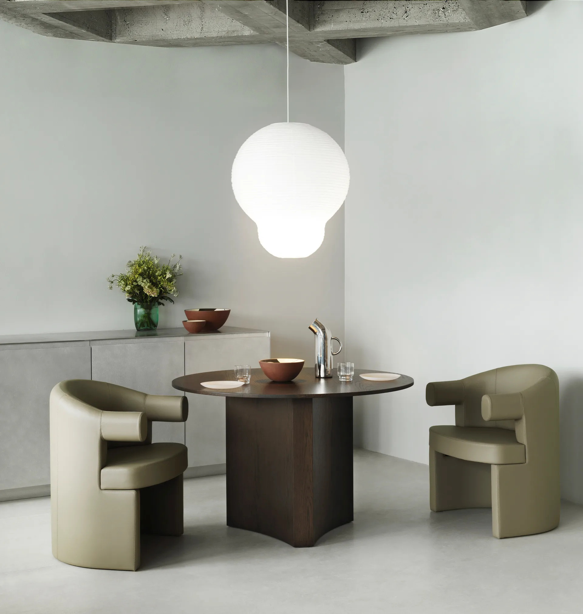 Bue ruokapöytä 120x75 cm, Brown stained oak Normann Copenhagen