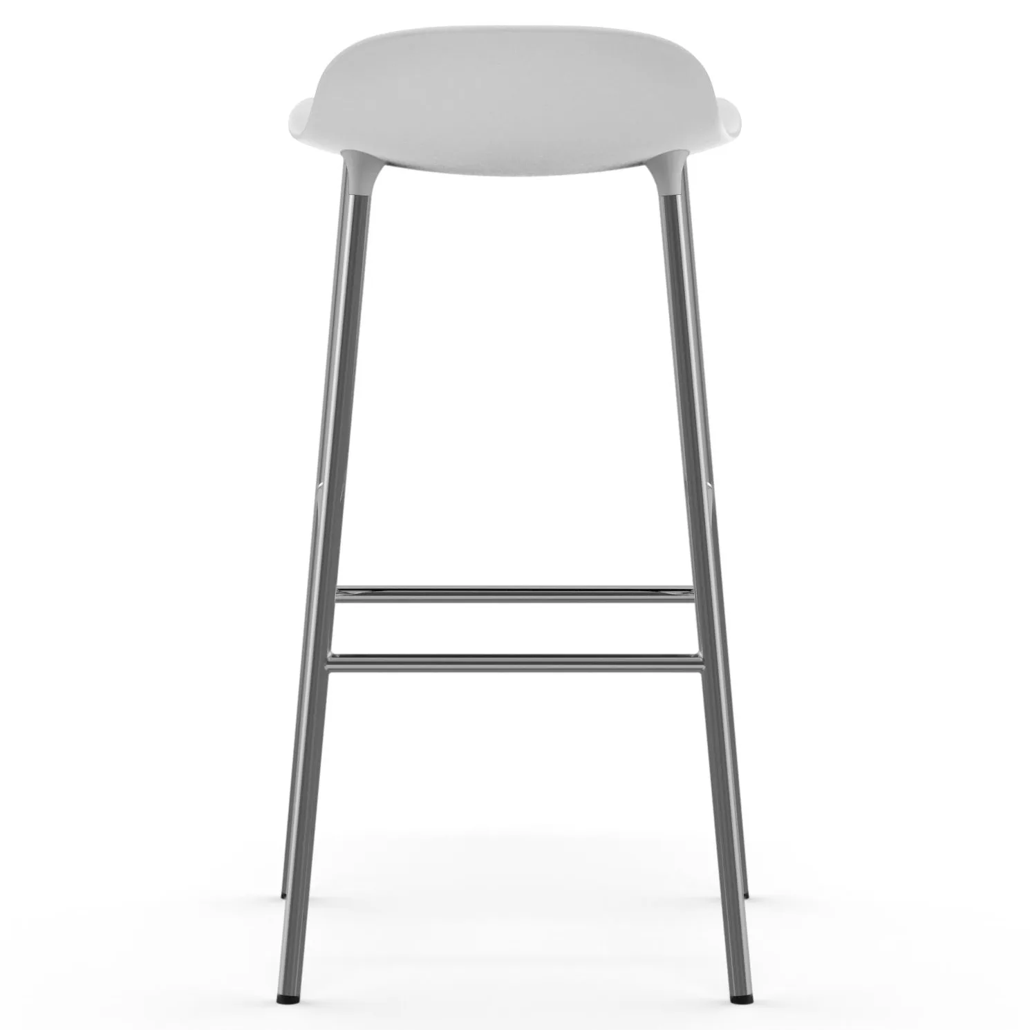Form baarituoli kromatut jalat 75 cm, Valkoinen Normann Copenhagen