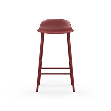 Form baarituoli matala - Red, punaiseksi lakatut teräsjalat - Normann Copenhagen