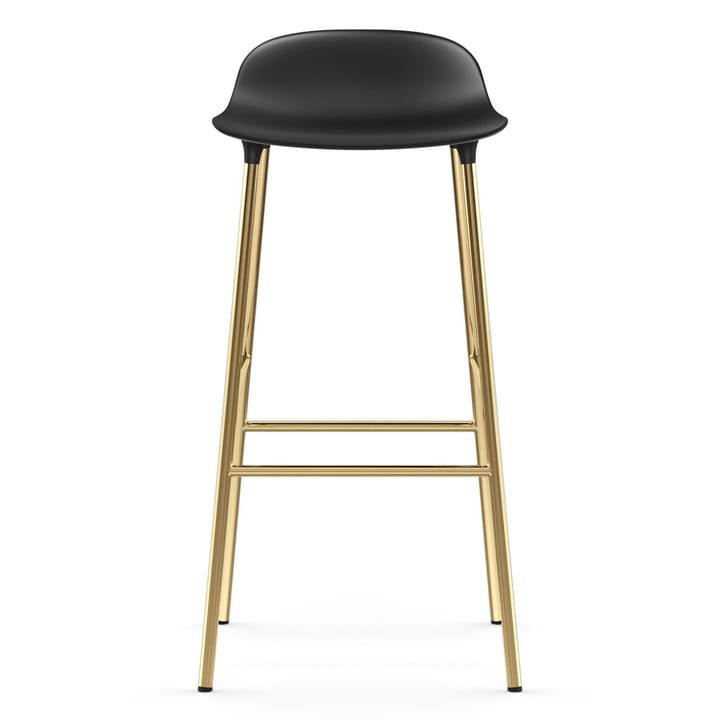 Form baarituoli messinkijalat 75 cm, Musta Normann Copenhagen