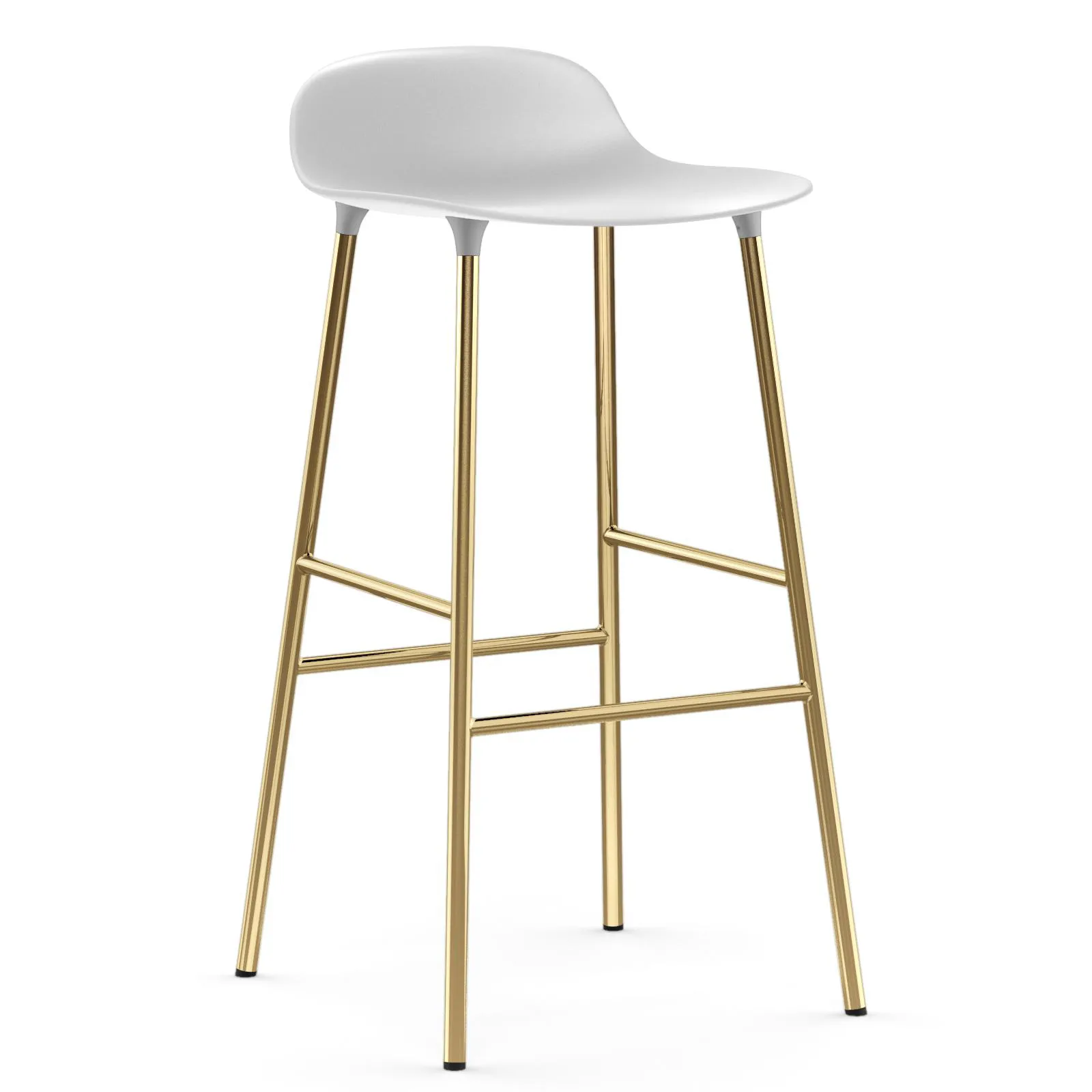 Form baarituoli messinkijalat 75 cm, Valkoinen Normann Copenhagen