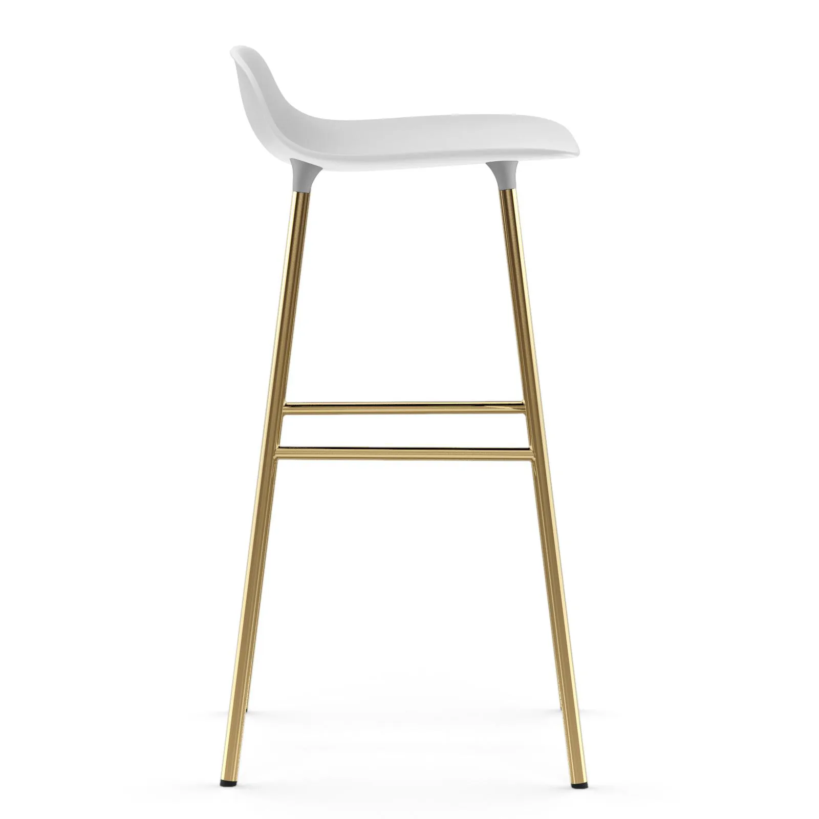 Form baarituoli messinkijalat 75 cm, Valkoinen Normann Copenhagen