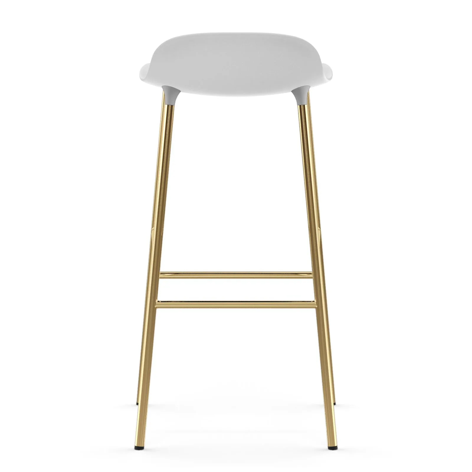 Form baarituoli messinkijalat 75 cm, Valkoinen Normann Copenhagen