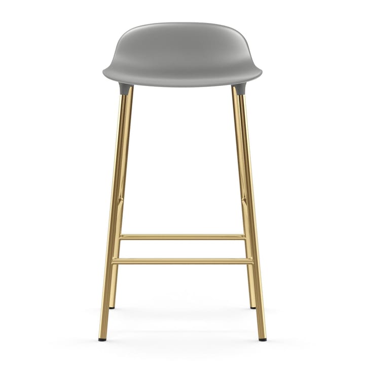 Form baarituoli messinkijalat, Harmaa Normann Copenhagen