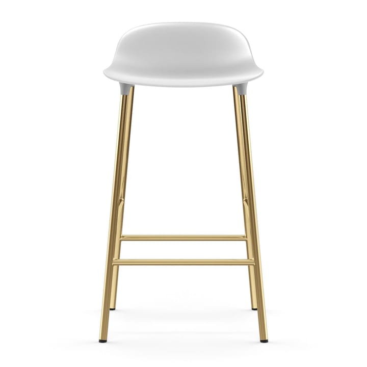 Form baarituoli messinkijalat, Valkoinen Normann Copenhagen