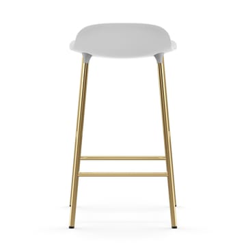 Form baarituoli messinkijalat - Valkoinen - Normann Copenhagen