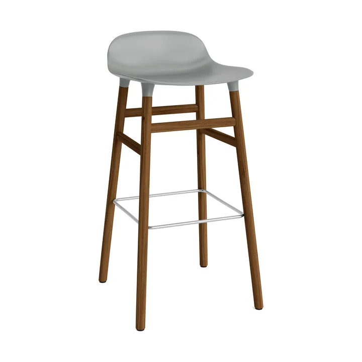 Form baarituoli saksanpähkinäjalat 75 cm - harmaa - Normann Copenhagen