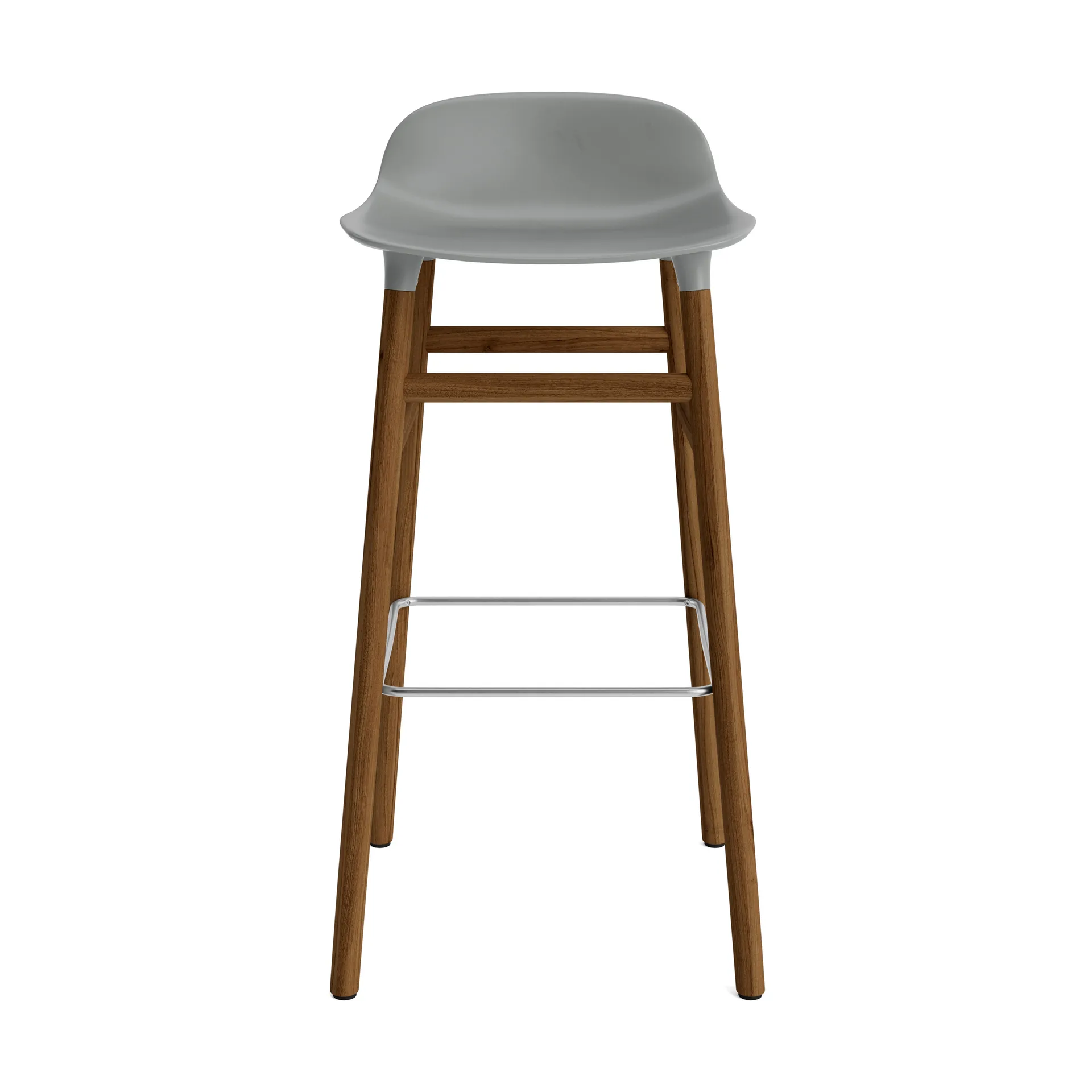 Form baarituoli saksanpähkinäjalat 75 cm, harmaa Normann Copenhagen