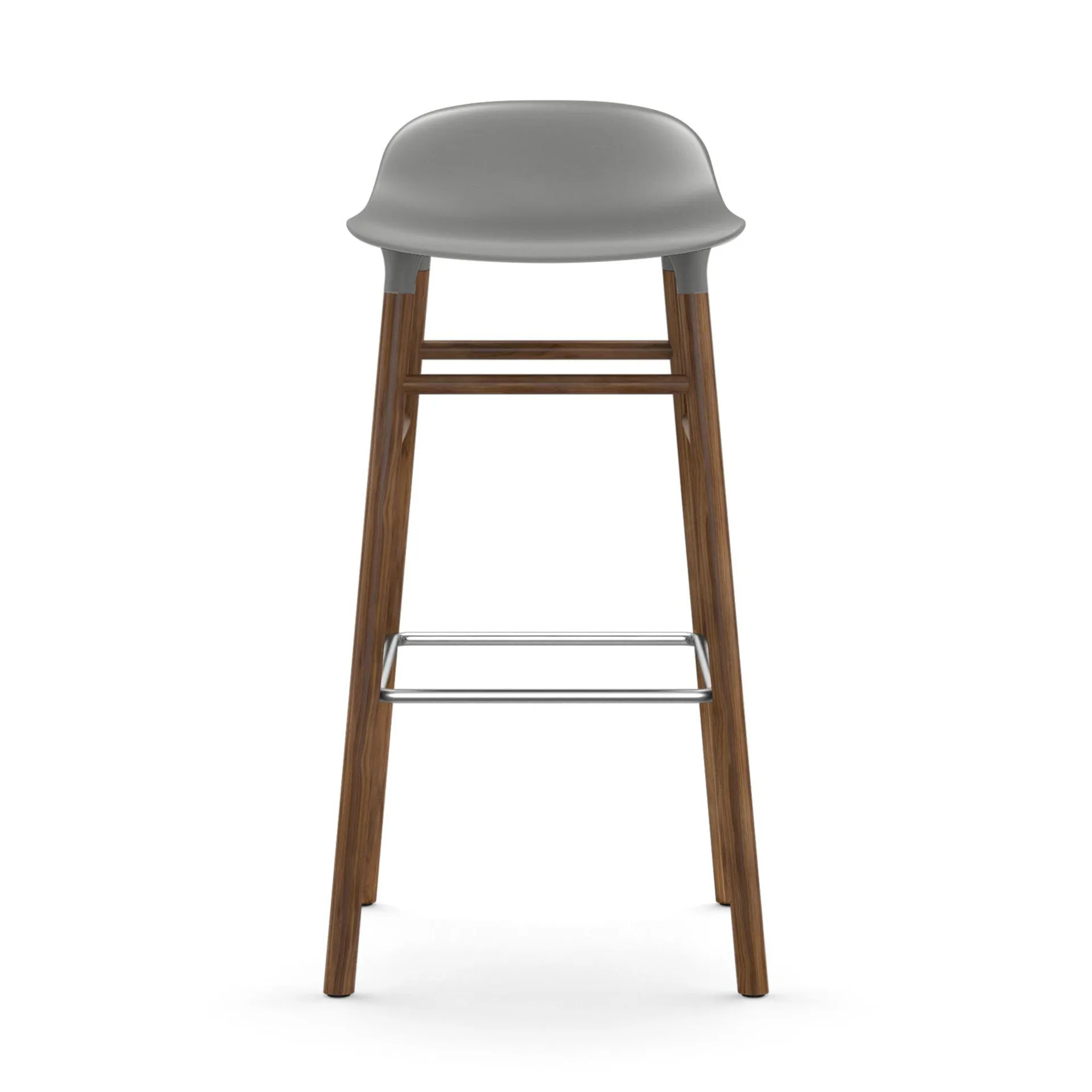 Form baarituoli saksanpähkinäjalat 75 cm, harmaa Normann Copenhagen