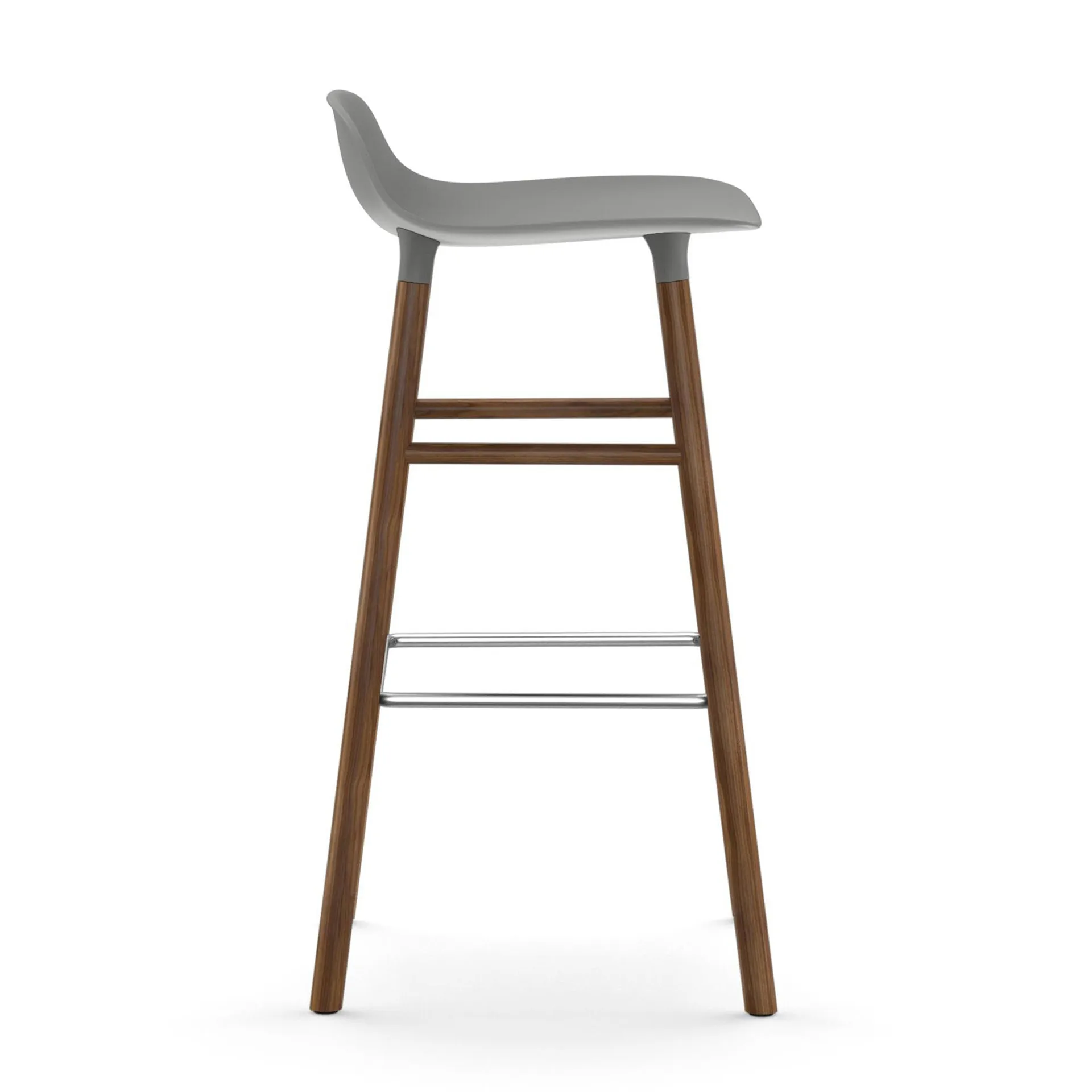 Form baarituoli saksanpähkinäjalat 75 cm, harmaa Normann Copenhagen