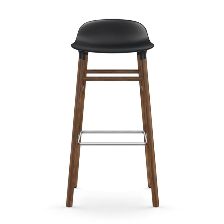 Form baarituoli saksanpähkinäjalat 75 cm, musta Normann Copenhagen