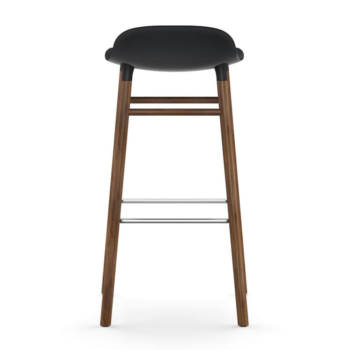 Form baarituoli saksanpähkinäjalat 75 cm, musta Normann Copenhagen