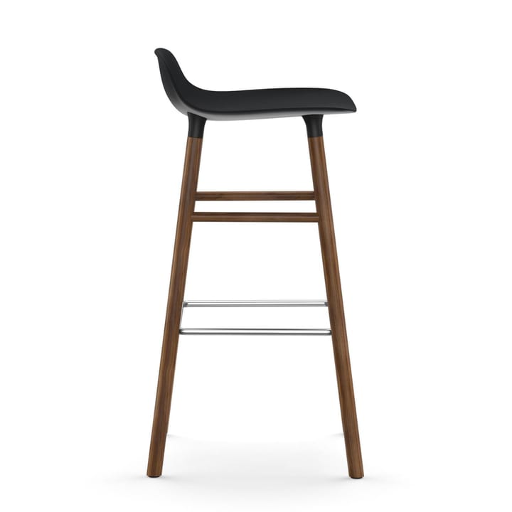 Form baarituoli saksanpähkinäjalat 75 cm, musta Normann Copenhagen
