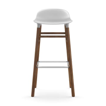 Form baarituoli saksanpähkinäjalat 75 cm - valkoinen - Normann Copenhagen