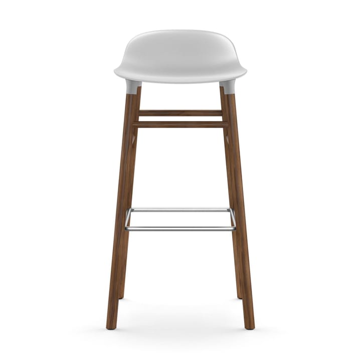Form baarituoli saksanpähkinäjalat 75 cm, valkoinen Normann Copenhagen