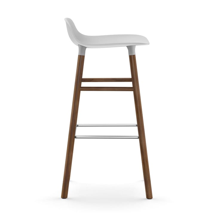 Form baarituoli saksanpähkinäjalat 75 cm, valkoinen Normann Copenhagen