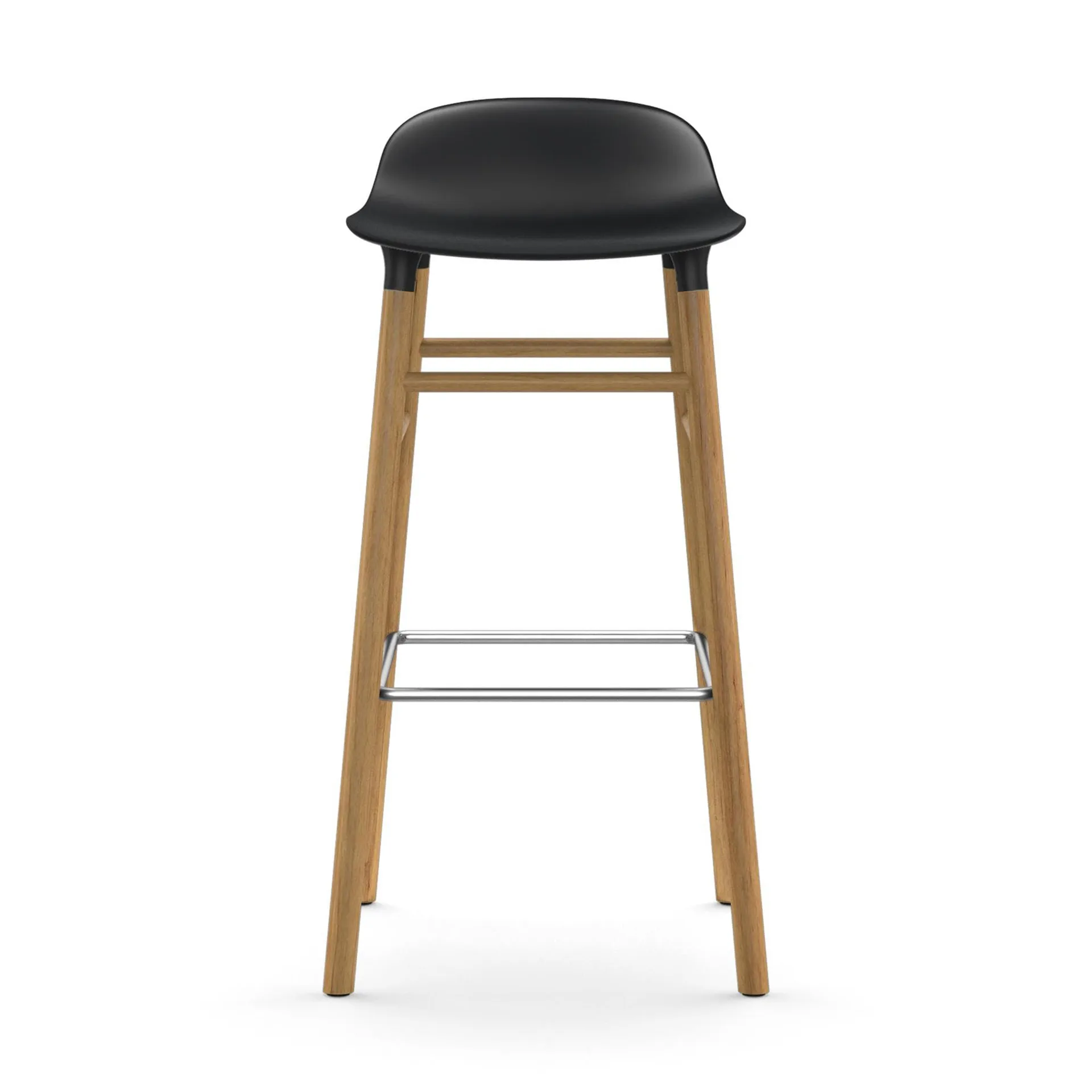 Form baarituoli tammijalat 75 cm, musta Normann Copenhagen