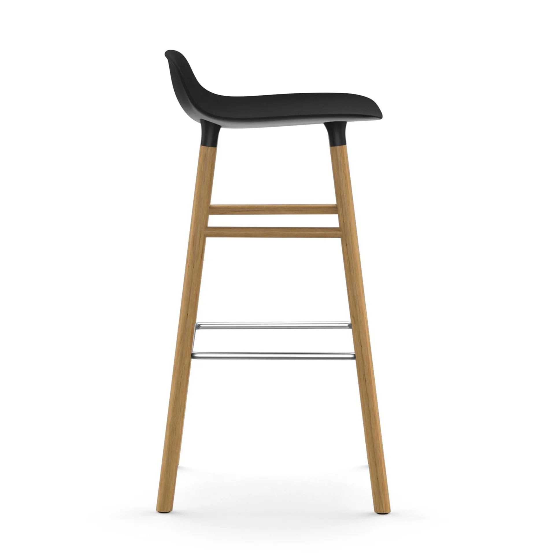 Form baarituoli tammijalat 75 cm, musta Normann Copenhagen
