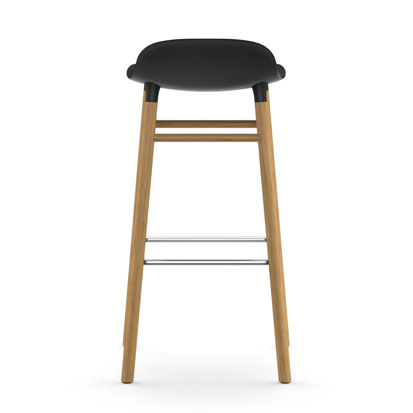 Form baarituoli tammijalat 75 cm, musta Normann Copenhagen