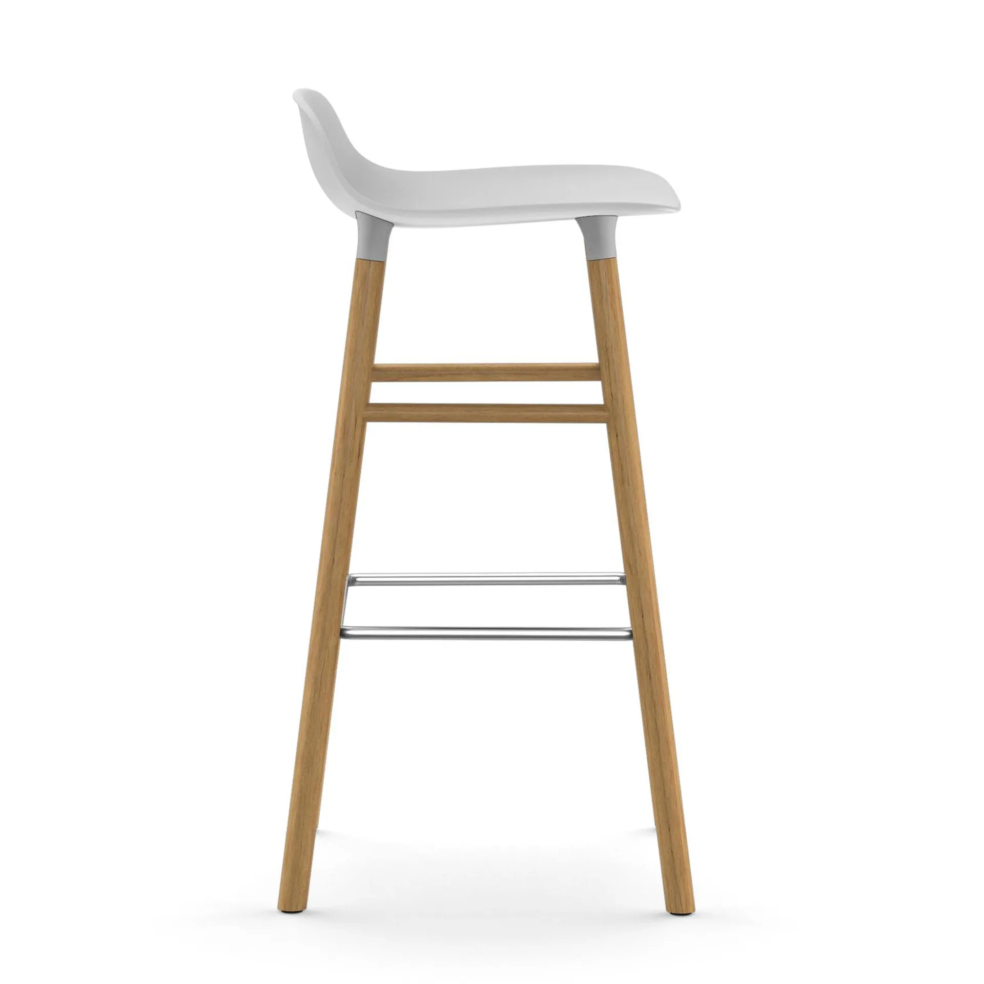 Form baarituoli tammijalat 75 cm, valkoinen Normann Copenhagen