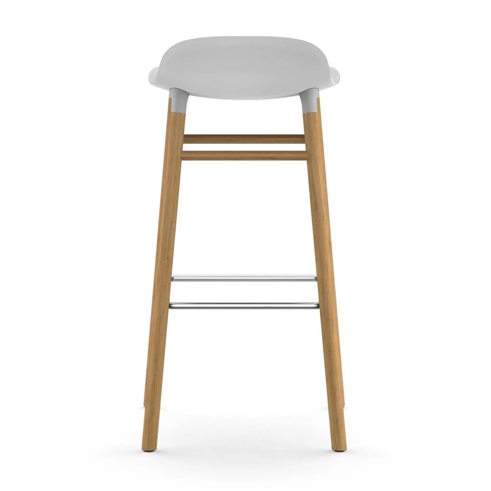 Form baarituoli tammijalat 75 cm, valkoinen Normann Copenhagen