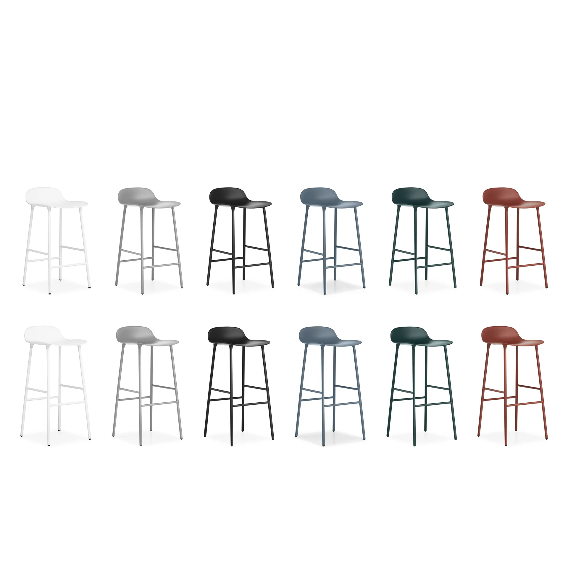Form Chair baarijakkara metallijalat, harmaa Normann Copenhagen