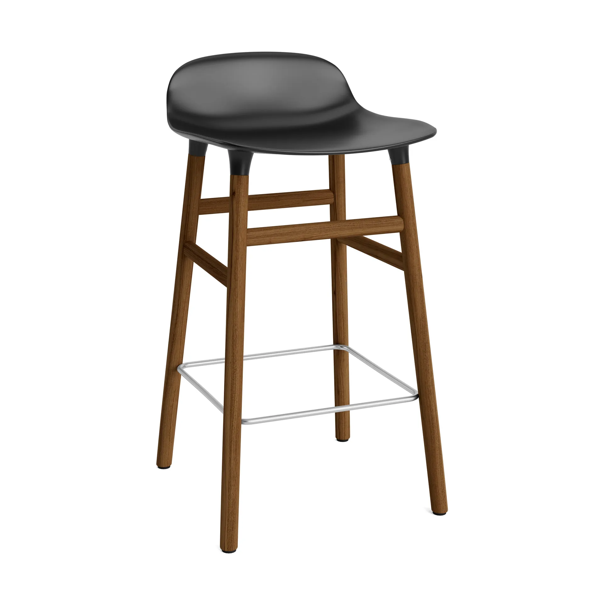 Form Chair baarijakkara pähkinäjalat, musta Normann Copenhagen