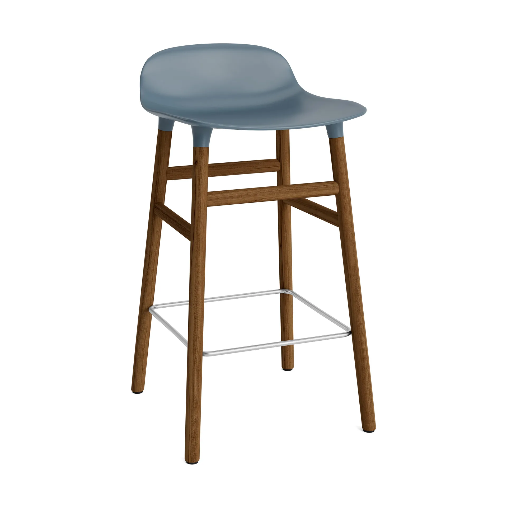 Form Chair baarijakkara pähkinäjalat, sininen Normann Copenhagen